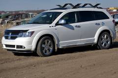 2010 White Dodge Journey R/T AWD - Side View